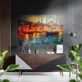 Istanbul Brushed Aluminum Dibond Wall Art.